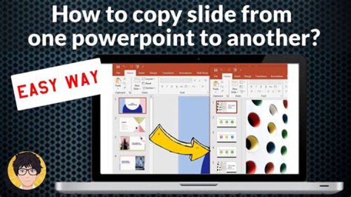 How to copy a slide from one ppt to another